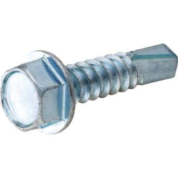 Image for #10 X 3/4" Self Drilling Screw, Hex Washer Head, Zinc-Plated, Box Of 100 from HD Supply