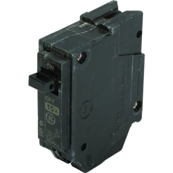 Image for GE 15 Amp 120/240 Volt 1-Pole Thick Circuit Breaker from HD Supply