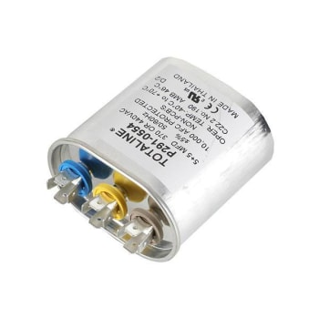 Image for Carrier 5/5 MFD 440v Oval Run Capacitor P291-0554 from HD Supply