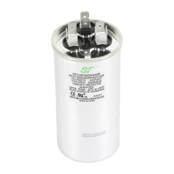 Trane 30/5 Mfd 440 Volt Round Capacitor