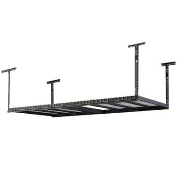 Image for Husky Adjustable Height Garage Overhead Ceiling Storage Rack Black from HD Supply