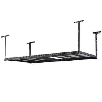 Image for Husky Adjustable Height Garage Overhead Ceiling Storage Rack Black from HD Supply