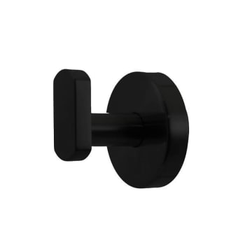 Preferred Bath Accessories Matte Black Single Robe Hook