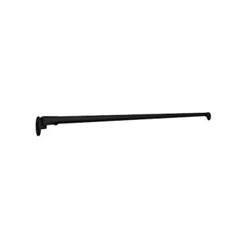 Image for Preferred Bath Accessories Matte Black Stainless Steel Oval Straight Shower Rod from HD Supply