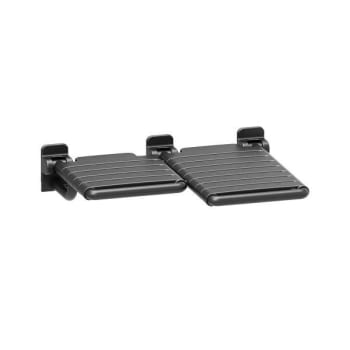 Preferred Bath Accessories Accessible Cantilevered Shower Seat - LH Gloss Black