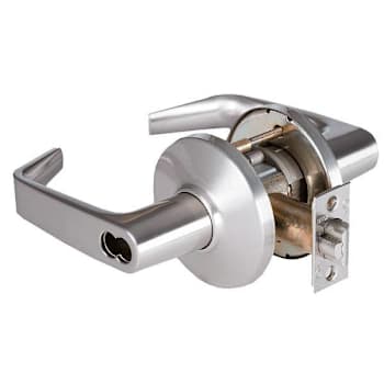 Image for Best Grade 1 Institutional Cylindrical Lock, 15 Lever, D Rose, Satin Chrome from HD Supply