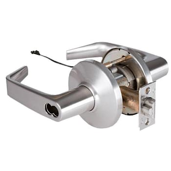 Image for Best Grade 1 Electric Cylindrical Lock, 15d Design, Request To Exit Satin Chrome from HD Supply
