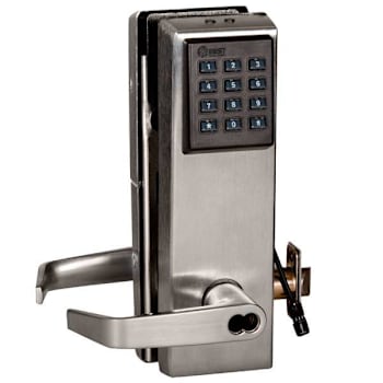 Image for Best 9kz Keypad Ez Cylindrical Lock, 7-Pin Housing, ANSI Strike, Satin Chrome from HD Supply