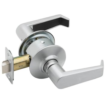 Schlage Grade 2 Passage Cylindrical Lock, Levon Lever, Satin Chrome