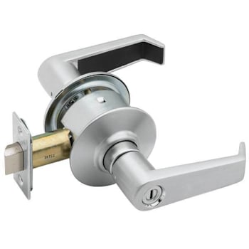 Image for Schlage Grade 2 Privacy Cylindrical Lock, Levon Lever, Satin Chrome from HD Supply