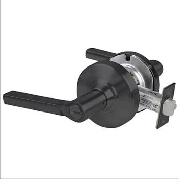 Image for Schlage Grade 2 Privacy Lock With Select Vandlgard, Latitude Lever, Matte Black from HD Supply