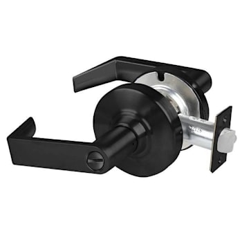 Image for Schlage Grade 2 Privacy Lock With Select Vandlgard, Rhodes Lever, Matte Black from HD Supply