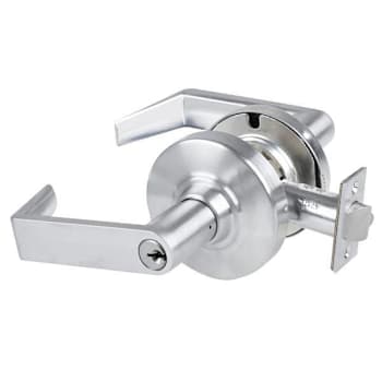 Image for Schlage Grade 2 Storeroom Lock With Select Vandlgard, Rhodes Lever, Satin Chrome from HD Supply