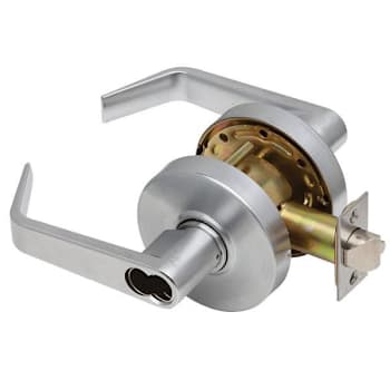 Image for Dexter Grade 2 Entry/Office Cylindrical Lock, Sfic Prep Less Core, Satin Chrome from HD Supply