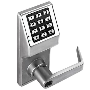 Image for Alarm Lock Grade 1 Pushbutton Lock, 6-Pin Yale Lfic Prep, Satin Chrome from HD Supply