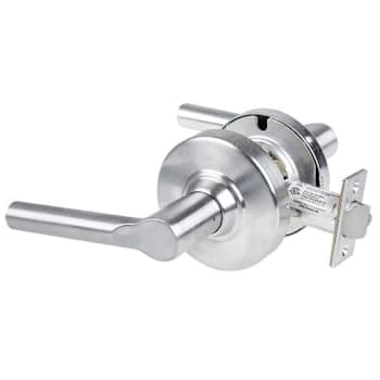 Schlage Grade 1 Passage Latch, Broadway Lever, Non-Keyed, Satin Chrome