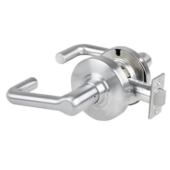 Image for Schlage Grade 1 Passage Latch, Tubular Lever, Non-Keyed, Satin Chrome from HD Supply