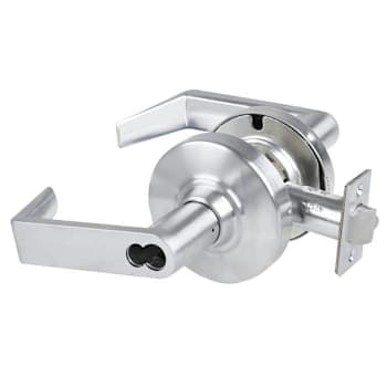 Schlage Grade 1 Storeroom Lock, Rhodes Lever, Fsic Prep Less Core Satin Chrome