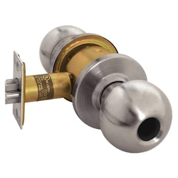 Image for Arrow Grade 2 Turn-Pushbutton Entrance Cylindrical Lock, Satin Stainless Steel from HD Supply