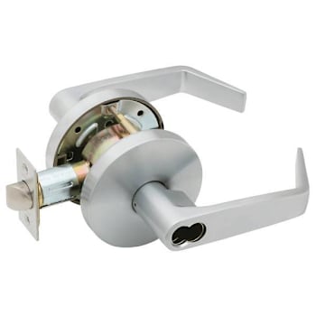 Image for Falcon Grade 2 Entry Cylindrical Lock, Sfic Prep Less Core, Dane, Satin Chrome from HD Supply