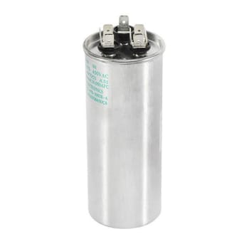 Image for Goodman 30/3 MFD 450vac Round Dual Run Capacitor Cap030300450cs from HD Supply