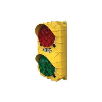 Image for Tri Lite Loading Dock Safety Light, 12v, Yellow Housing, Red And Green LED from HD Supply