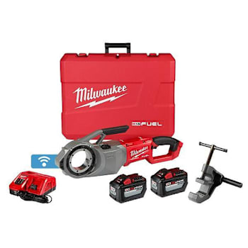 Milwaukee M18 Fuel One-Key Cordless Threader Brshlss Kit W/12.0ah Batt. And Case