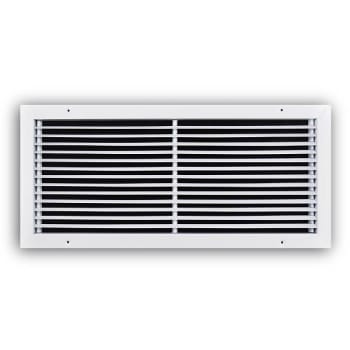 Image for Truaire 24 In. X 10 In. White Steel Fixed Bar Type  Return Air Grille from HD Supply