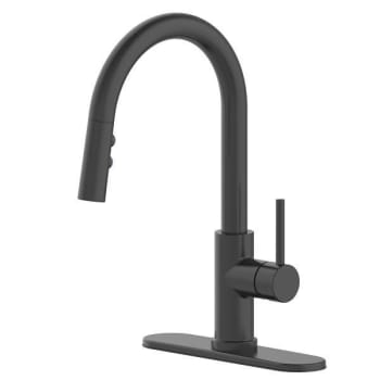 Seasons Westwind Single-Handle Pull Down Kitchen Faucet, High-Arc, Matte Black