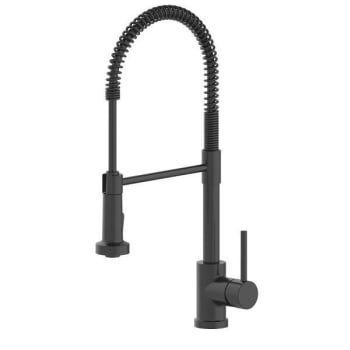 Image for Seasons Westwind Single-Handle Pull Down Kitchen Faucet, Spring Neck, Matte Black from HD Supply