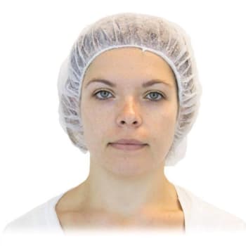 The Safety Zone 24" Bouffant Cap White Case Of 1000