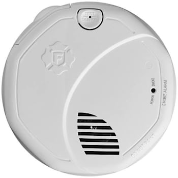 Brk Wireless Interconnect Battery-Operated Smoke Alarm With Voice/Location Alert