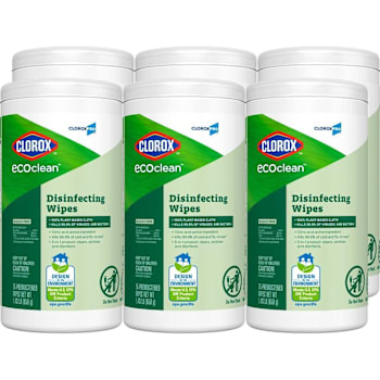 Image for Clorox Ecoclean Disinfecting Wipes, Cloroxpro, 75 Count, Case Of 6 from HD Supply