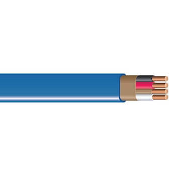 Image for Southwire 14/3 Solid Romex Sim Pull Cu Nm-B With G Wire, Blue, 1000 Ft. from HD Supply