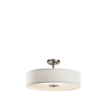 Kichler 20" 3-Light Convertible Brushed Nickel Pendant