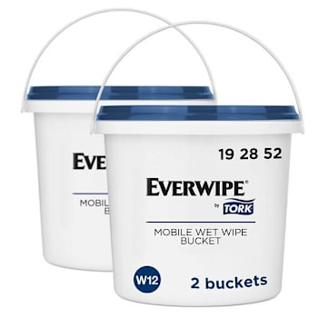 EVERWIPE By Tork Mobile Wet Wipe White Reusable Bucket Use W/Wet Wipe Jumbo Roll