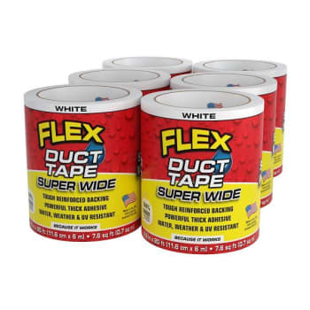 Image for Flex Seal Duct Tape, White, 4.6" X 20', Case Of 6 from HD Supply
