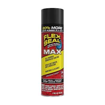 Image for Flex Seal Max Liquid Rubber Sealant Coating, Satin Black, 17 Oz., Case Of 4 from HD Supply