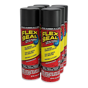 Image for Flex Seal Liquid Rubber Sealant Spray Coating, Black, 14 Oz. Aerosol, Case Of 6 from HD Supply