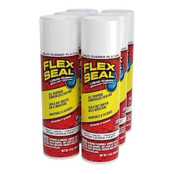 Image for Flex Seal Liquid Rubber Sealant Spray Coating, White, 14 Oz. Aerosol, Case Of 6 from HD Supply