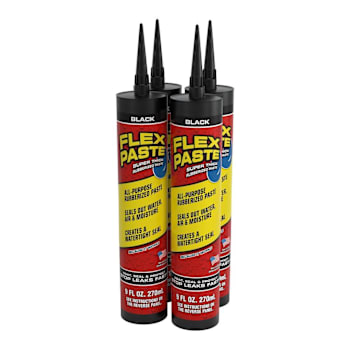 Image for Flex Seal Flexible Watertight Multipurpose Sealant, Black, 9 Oz Paste, Case Of 4 from HD Supply