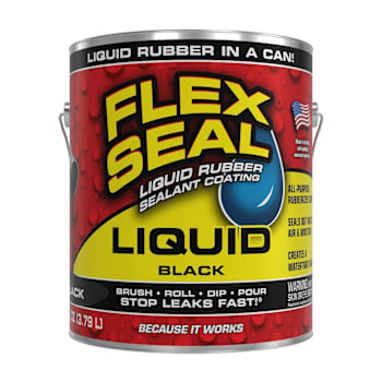 Image for Flex Seal Liquid Rubber Sealant Coating, Satin Black, 1 Gallon, Case Of 2 from HD Supply
