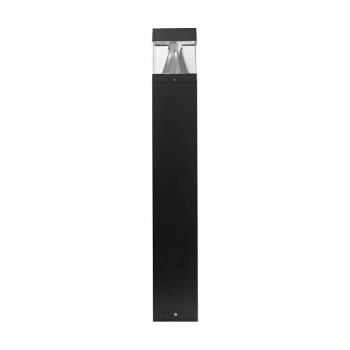 Liteco Outdoor LED Bollard, Tunable Color Temp And Lumen Output, Black