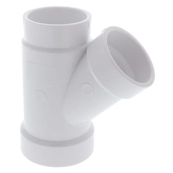 Image for Nibco 2" X 1-1/2" X 1-1/2" PVC DWV All Hub 45-Degree Wye Fitting from HD Supply