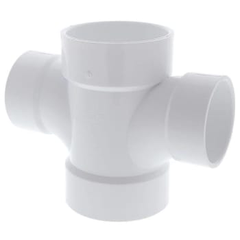 Image for Nibco PVC DWV Double Hub Sanitary Tee Fitting 4" X 4" from HD Supply