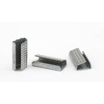 Pac Strapping Products 1/2"W Metal Seals For Polyester Strapping Case Of 1000