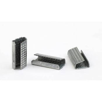 Pac Strapping Products 5/8"W Metal Seals For Polyester Strapping Case Of 1000
