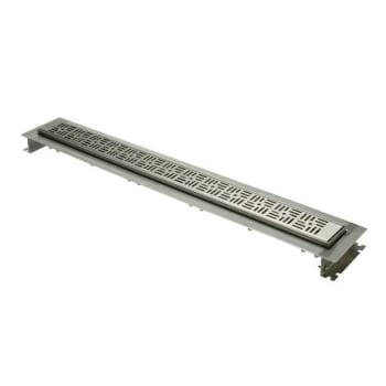 Zurn 28"Shower Drain With Basket Weave Grate