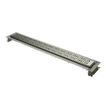 Zurn 28"Shower Drain With Decorative Block Grate