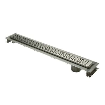 Zurn 28"Drain With Decorative Block Grate And Outlet